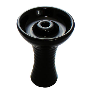 Ceramic Funnel Hookah Bowl - Black