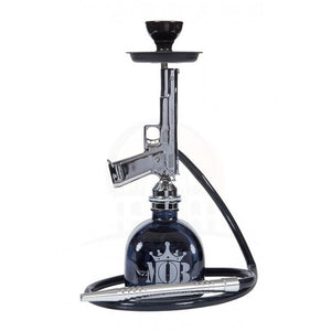 MOB Pistol Hookah 22" Silver